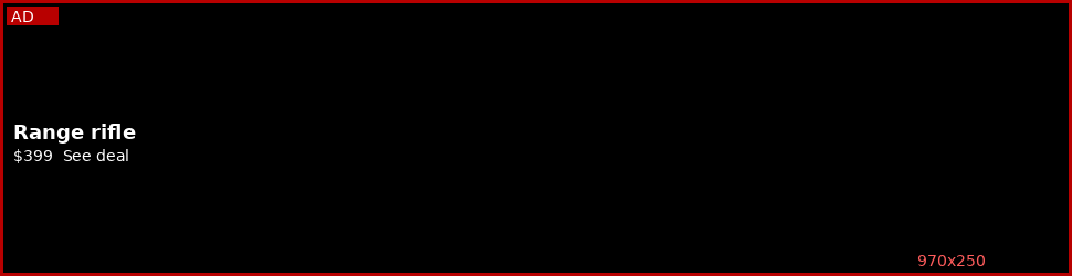 Mockup of a 970 by 250 ShootDeals billboard